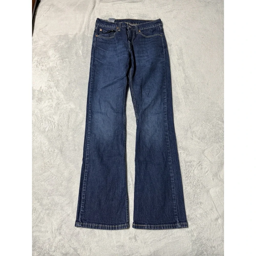 Levis 527 Jeans Mens 29x32 Blue Regular Bootcut Mid Rise Medium Wash Denim